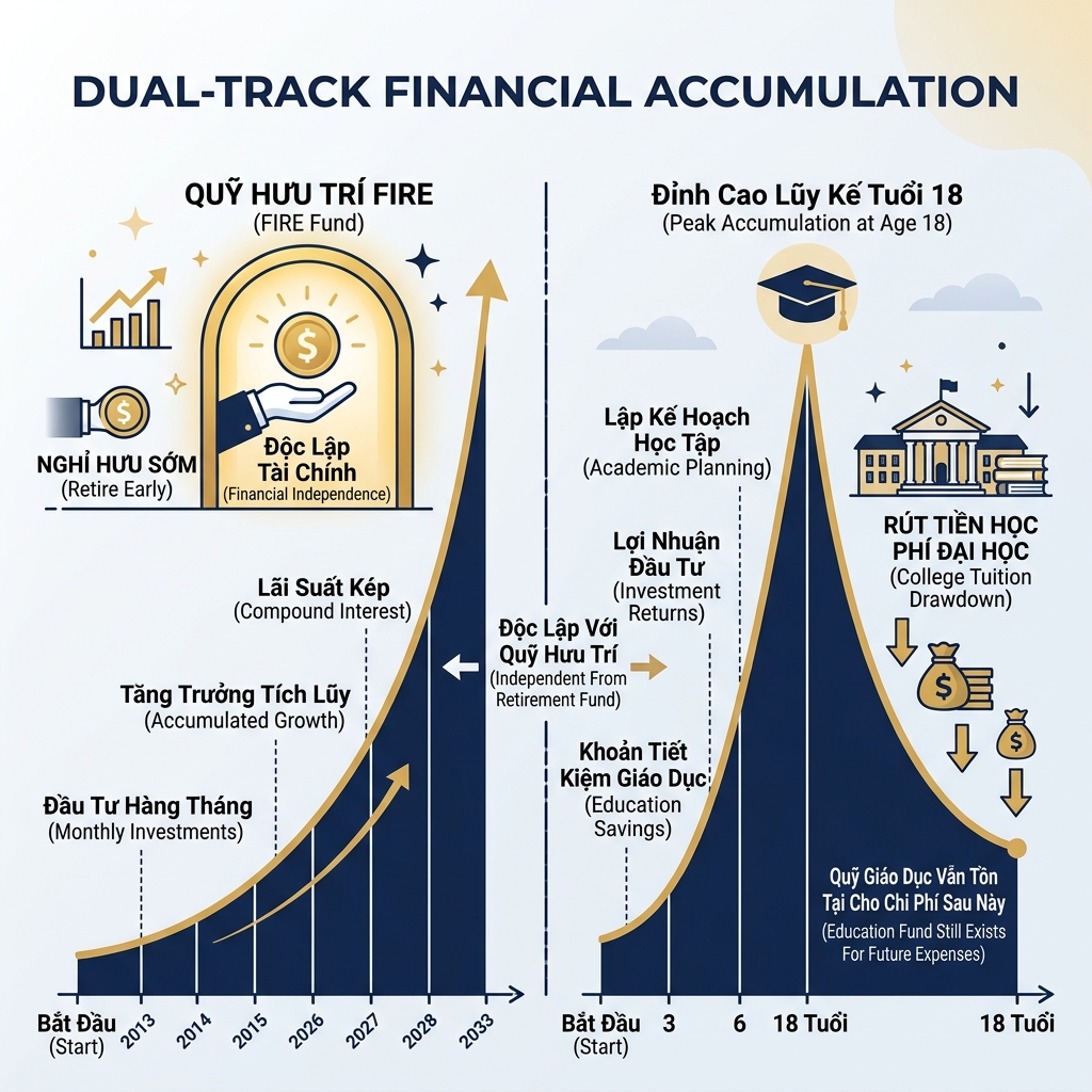 Chiến lược 2 Quỹ độc lập: FIRE Fund vs Kids Education Fund - Nguyễn Ngọc Ưng
