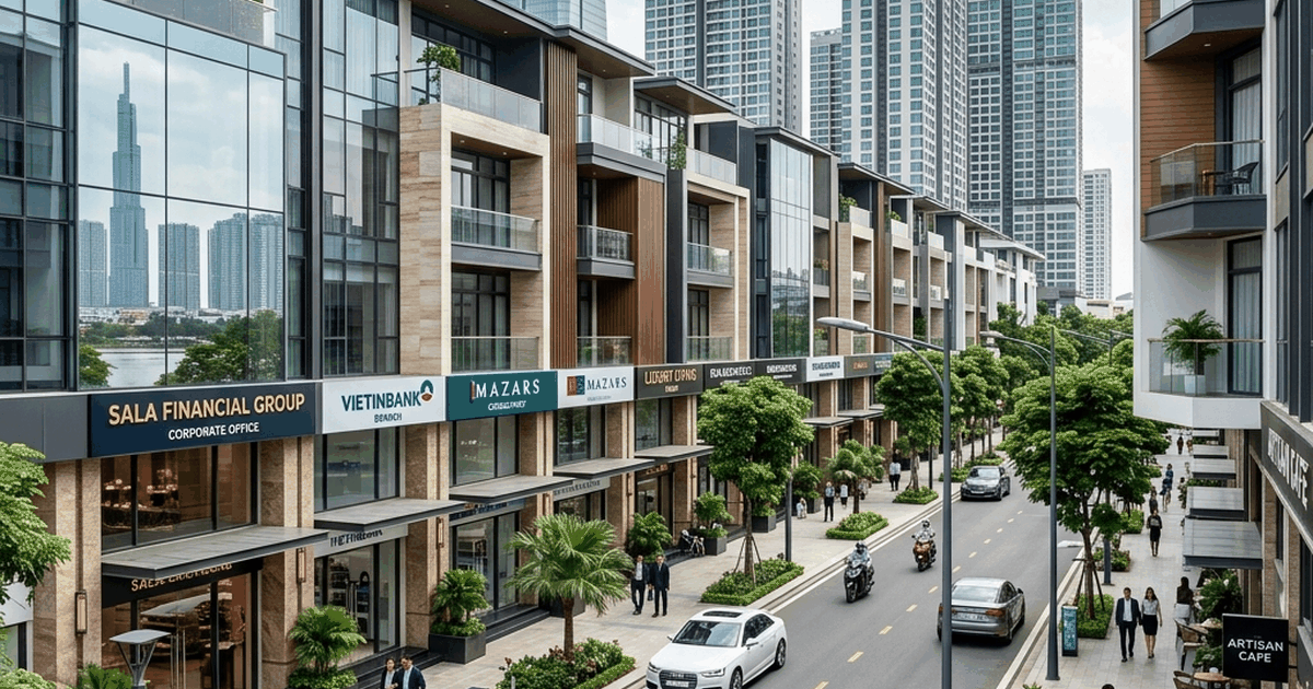 Ảnh shophouse và biệt thự cao cấp khu đô thị Sala Thủ Thiêm Quận 2 với phong cách thiết kế sang trọng hiện đại - Nguyễn Ngọc Ưng